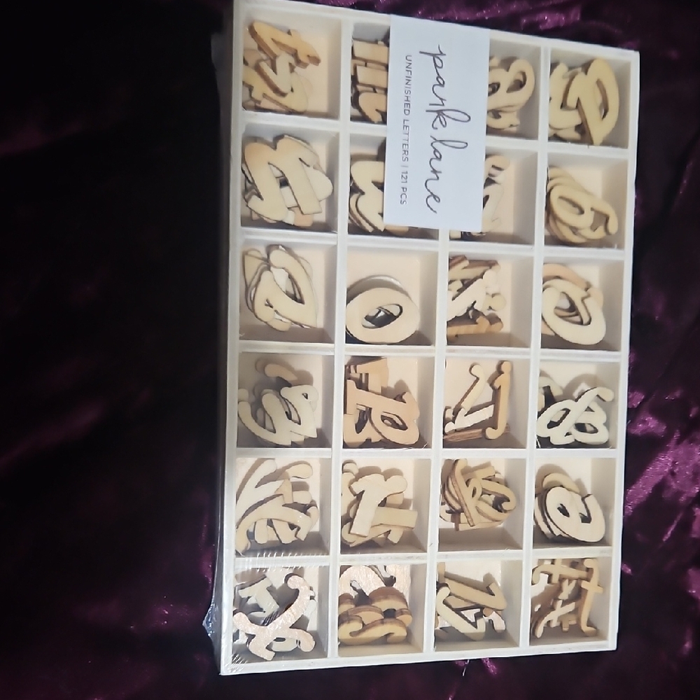Wooden Alphabet Letters Set